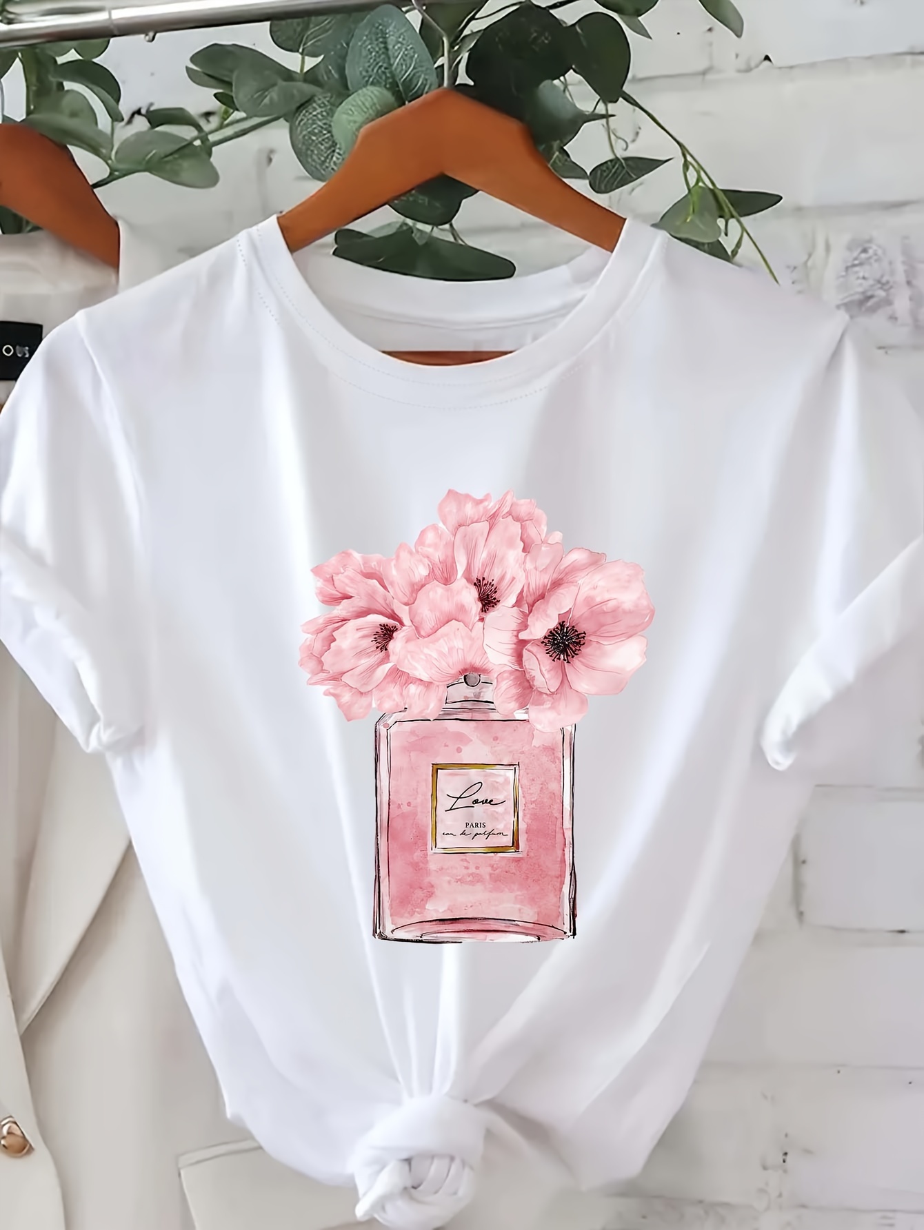 Summer Clothing In Paris - T-shirt à imprimé floral pour femmes,