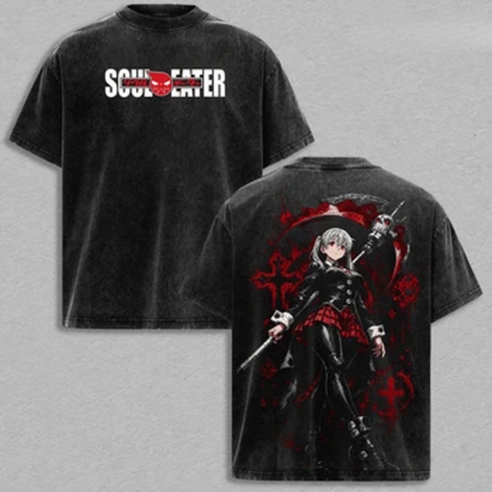 Vintage Summer Clothing Men - T-shirt Anime Soul Eater MAKA ALBARN,