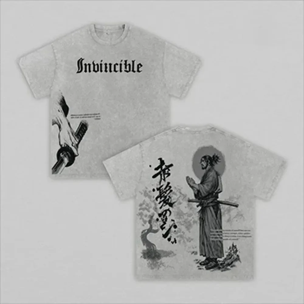Vintage Summer Clothing Men - T-shirt Manga Vagabond Musashi Miyamoto, T-shirt