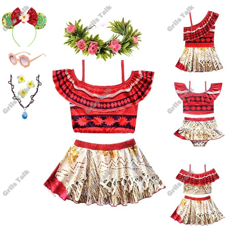 Summer Clothing For A Beach - Été fée princesse Moana Cosplay maillots