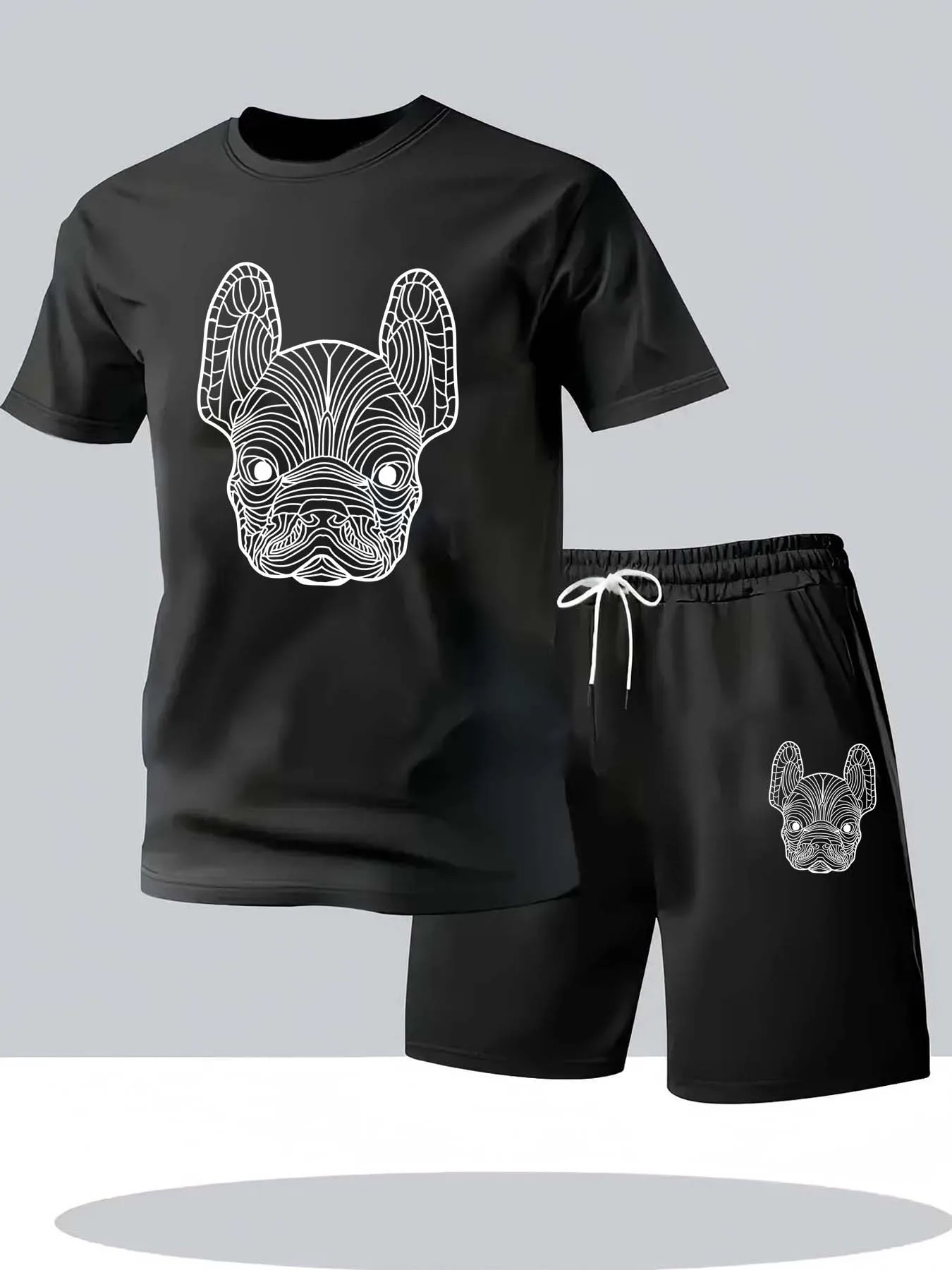 Summer Clothing Beach - Ensemble t-shirt et short à manches