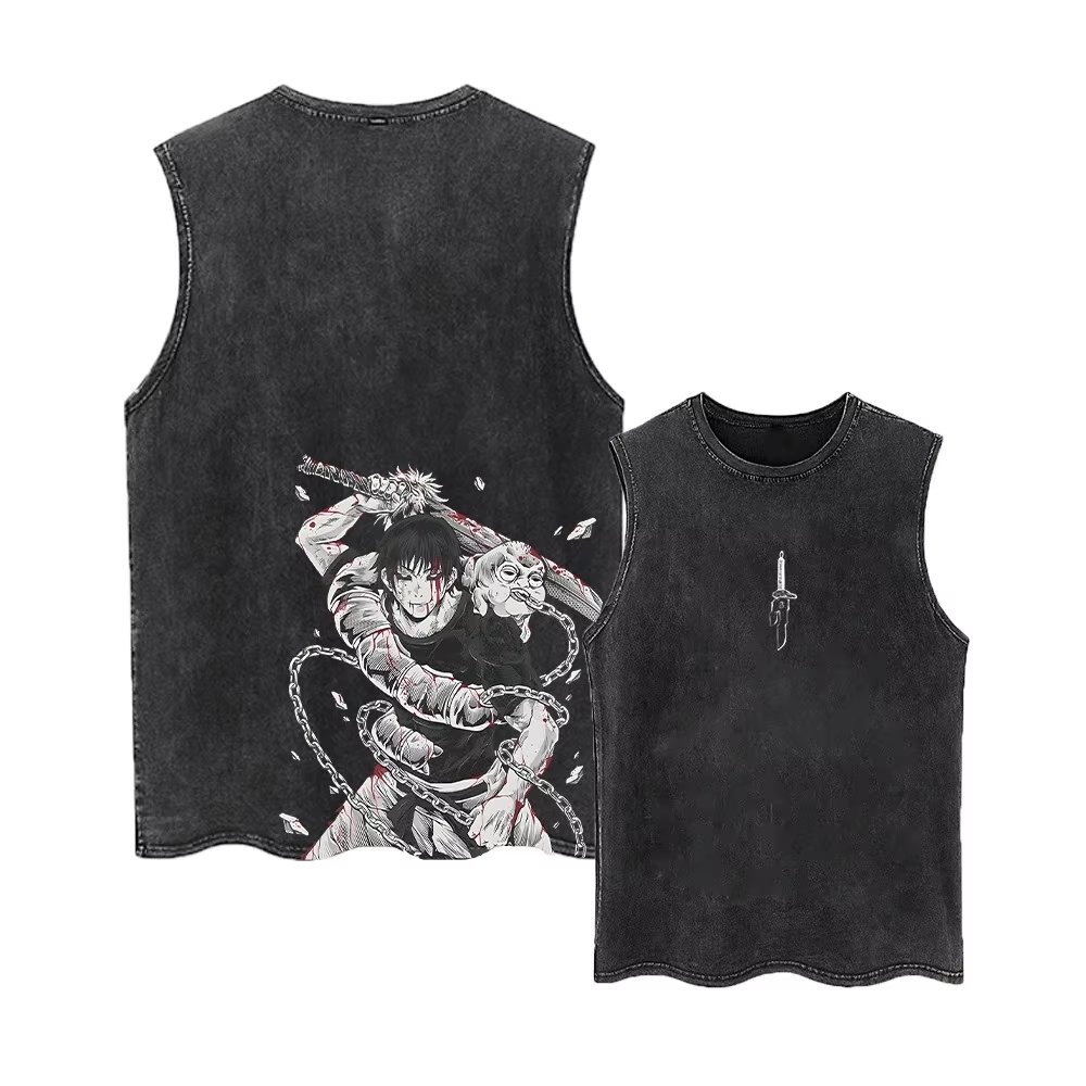 Vintage Summer Clothing Men - Débardeur d'été Jujutsu Kaisen 2026 –