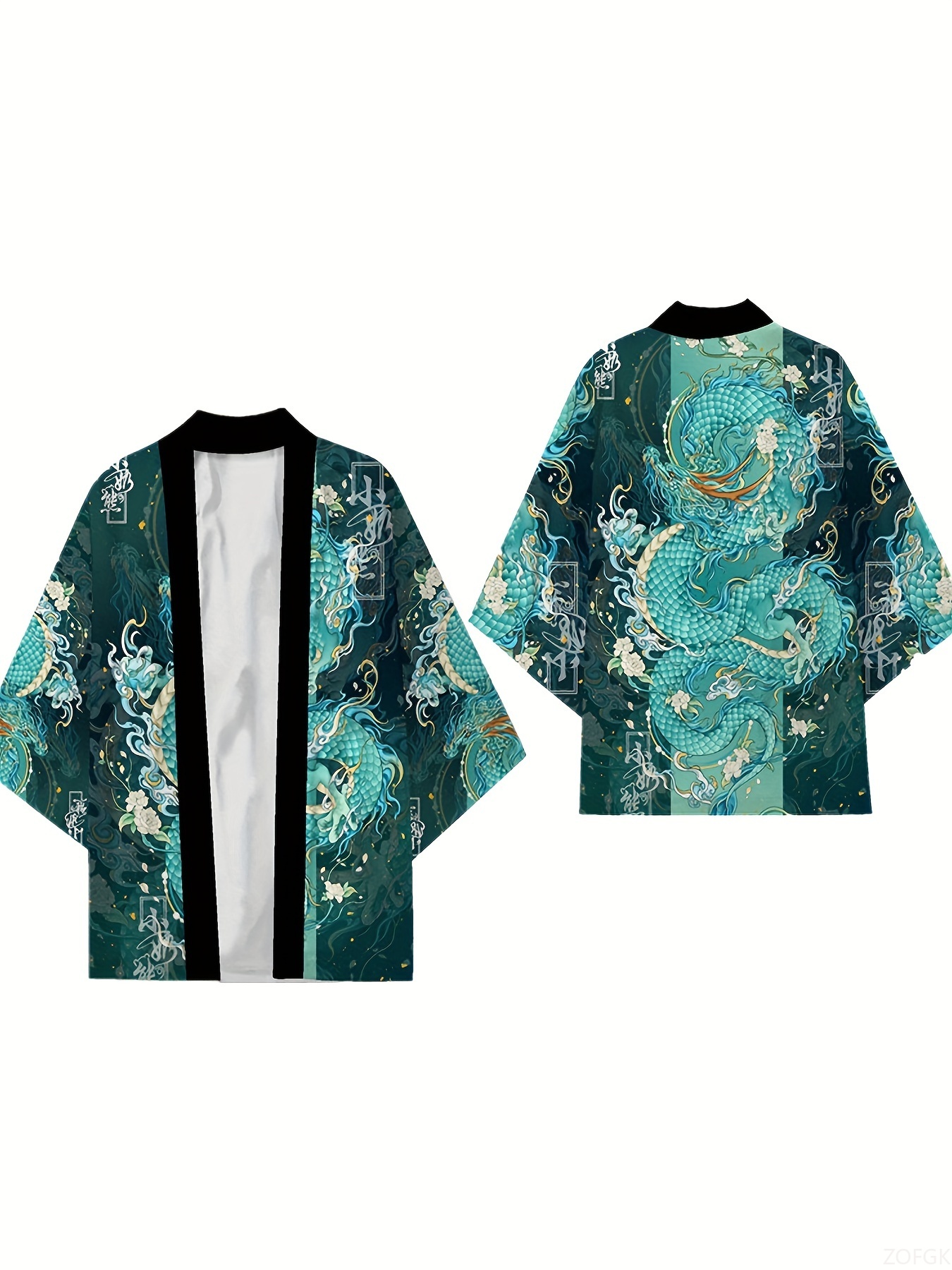 Kimono unisexe rétro Long impr - Summer Clothing Cartoon avis et prix