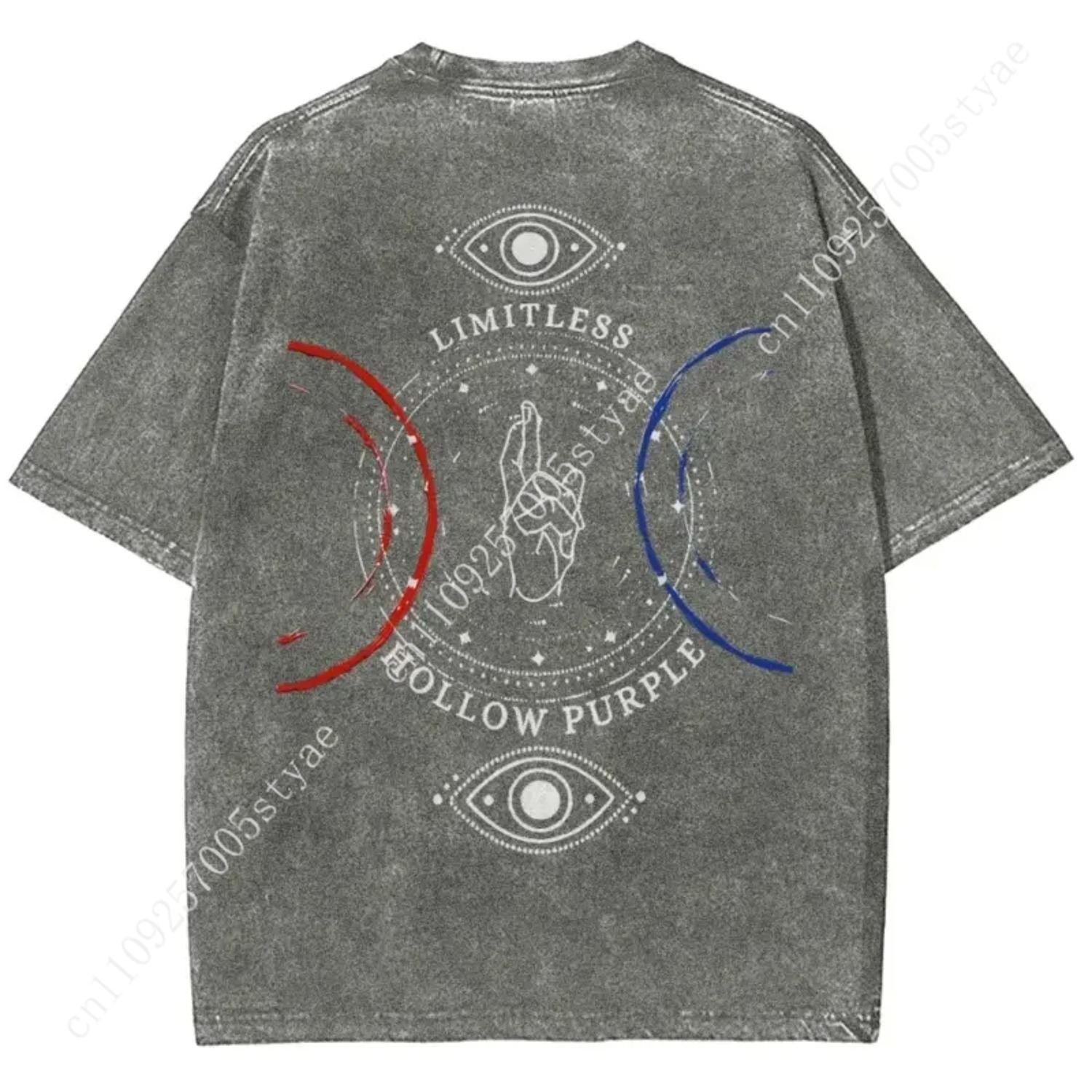 T-shirt imprimé Anime Gojo Sat - Vintage Summer Clothing Men avis et prix