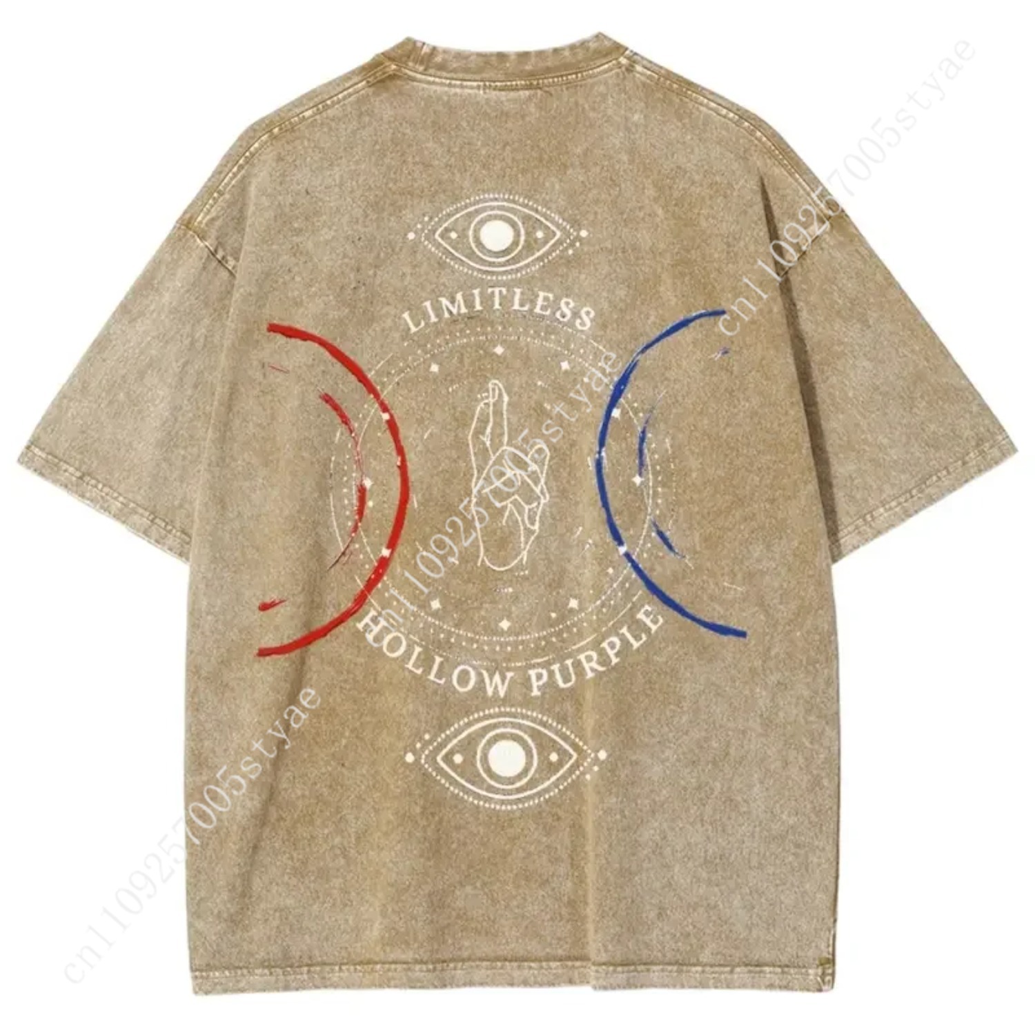 T-shirt imprimé Anime Gojo Sat - Vintage Summer Clothing Men avis et prix