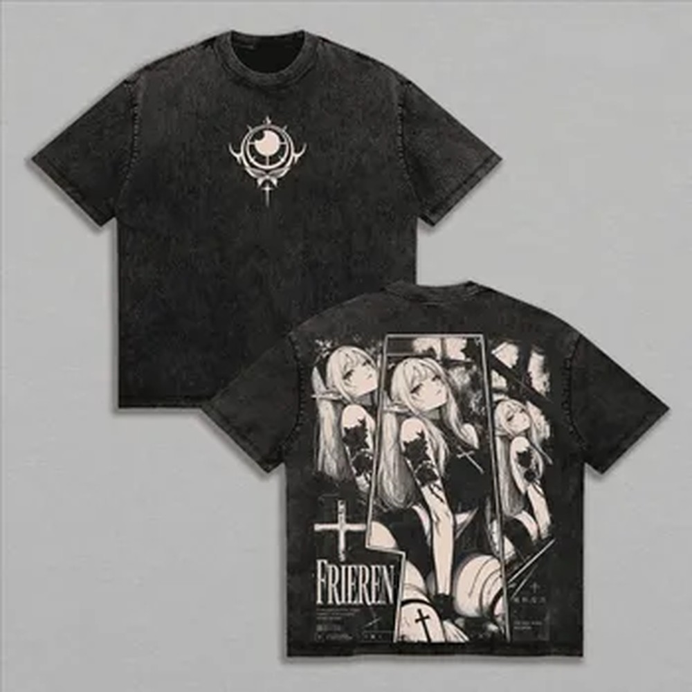 T-shirt Y2K tendance Frieren i - Vintage Summer Clothing Men avis et prix