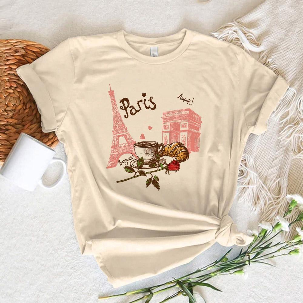 T-shirt imprimé Paris pour fem - Summer Clothing In Paris avis et prix