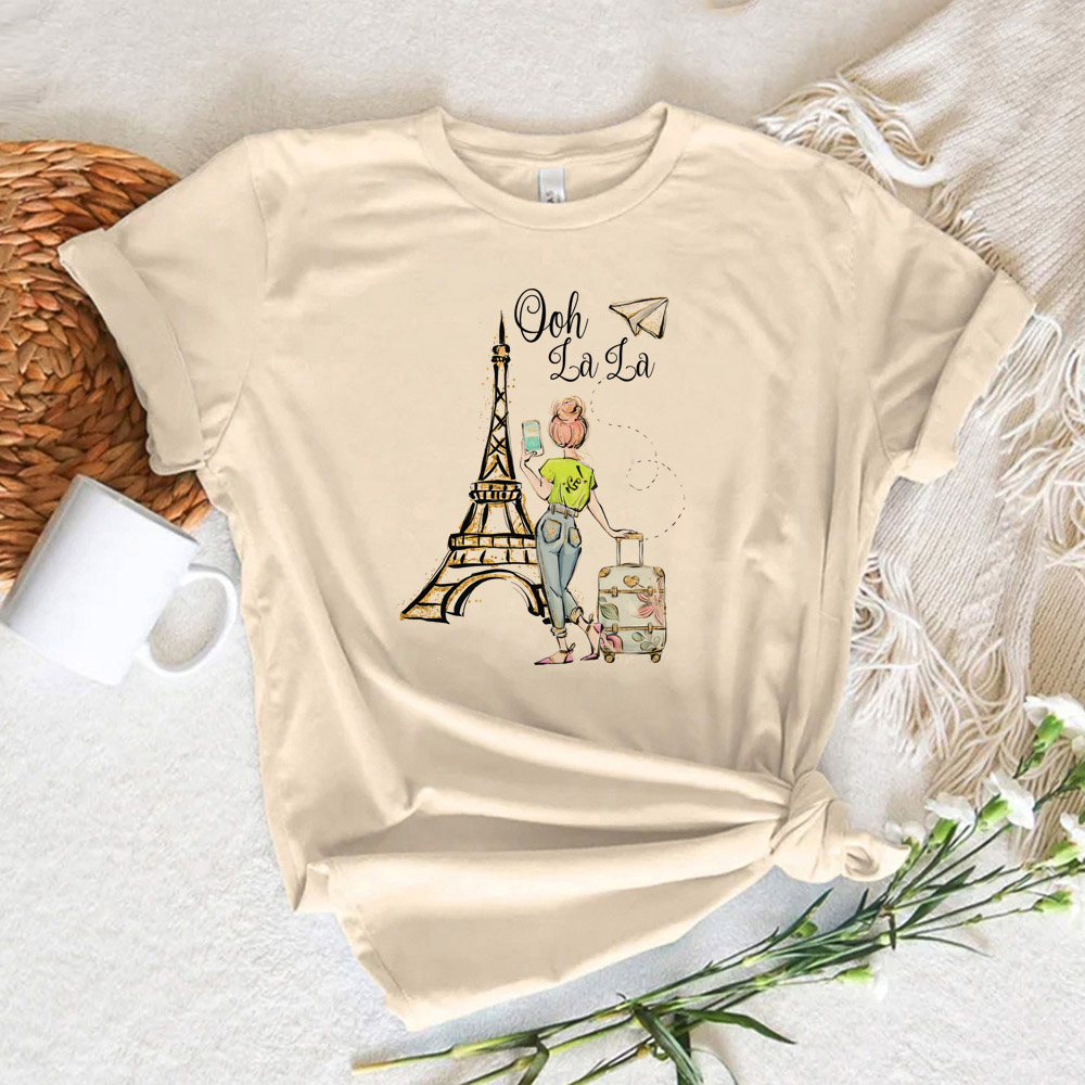 T-shirt imprimé Paris pour fem - Summer Clothing In Paris avis et prix