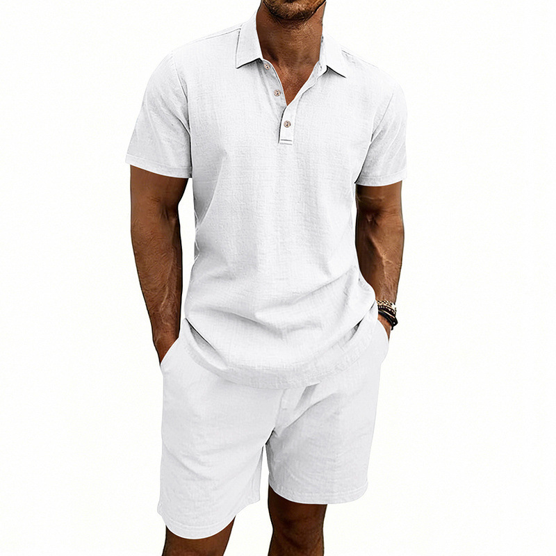 Ensemble short et t-shirt déco - Linen Shorts Men avis et prix