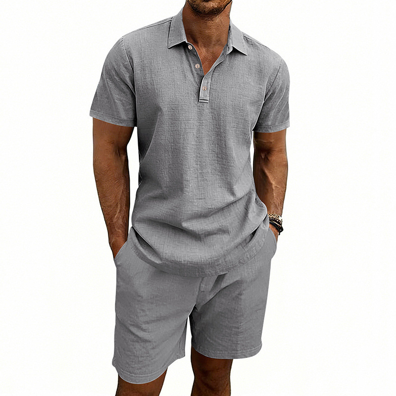 Ensemble short et t-shirt déco - Linen Shorts Men avis et prix