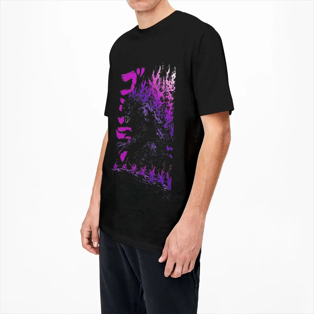 EnerGodzillas-T-Shirt à Manche - Vintage Summer Clothing Men avis et prix