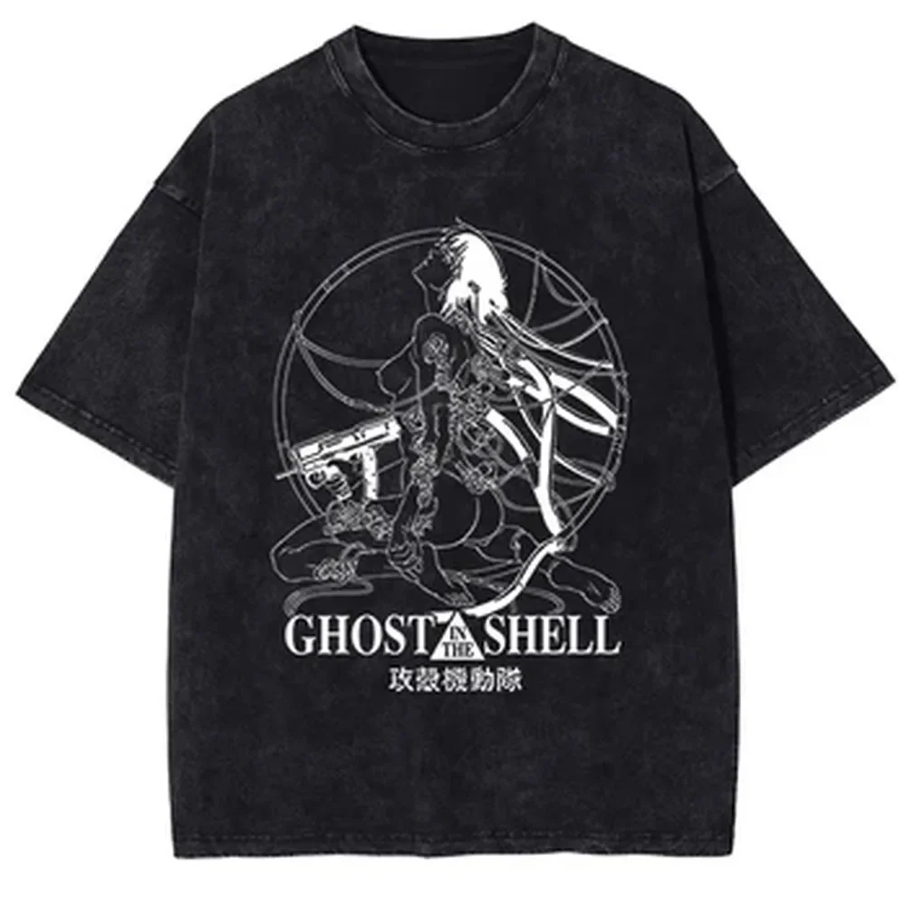 T-shirt graphique manga Ghost  - Vintage Summer Clothing Men avis et prix