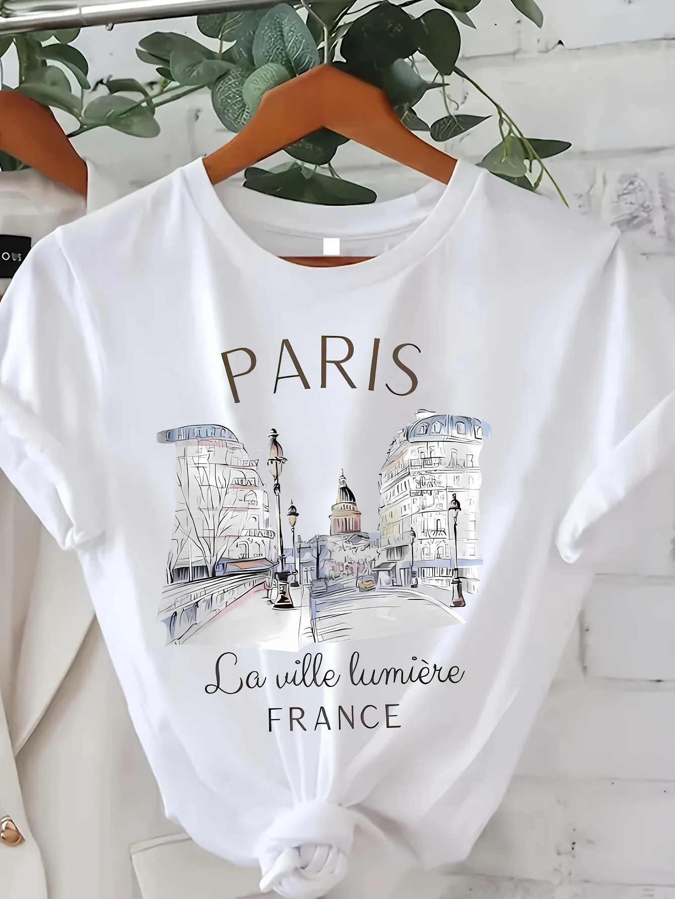 Années 90 T-shirt Paris Femmes - Summer Clothing In Paris avis et prix