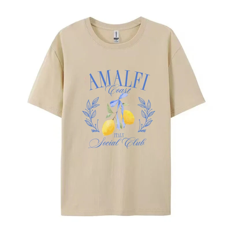 T-shirt à imprimé citron, manc - Summer Clothing Cartoon avis et prix
