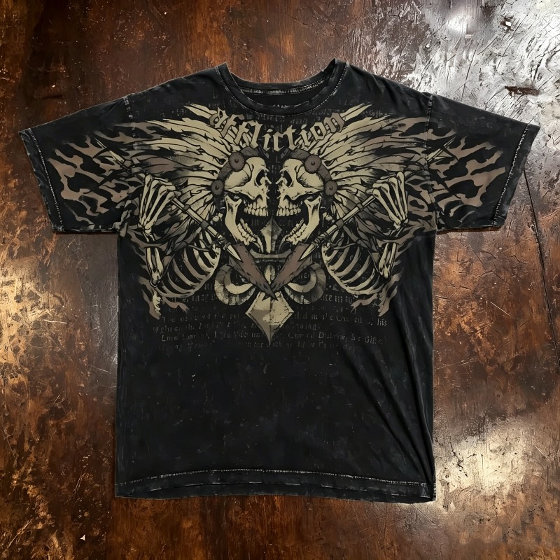 T-shirt homme col rond imprimé - Summer Goth Clothing avis et prix
