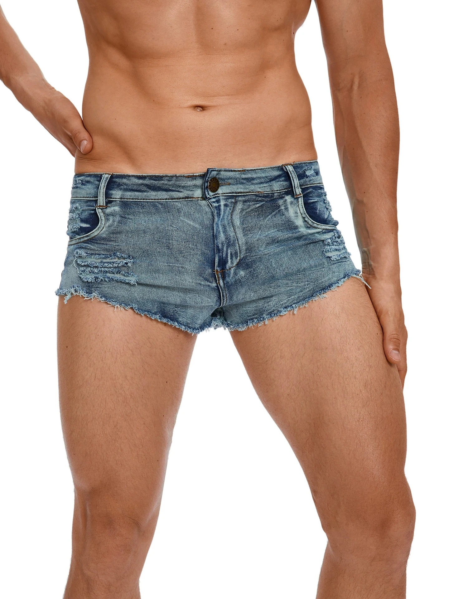 Shorts en jean taille basse po - Vintage Summer Clothing Men avis et prix