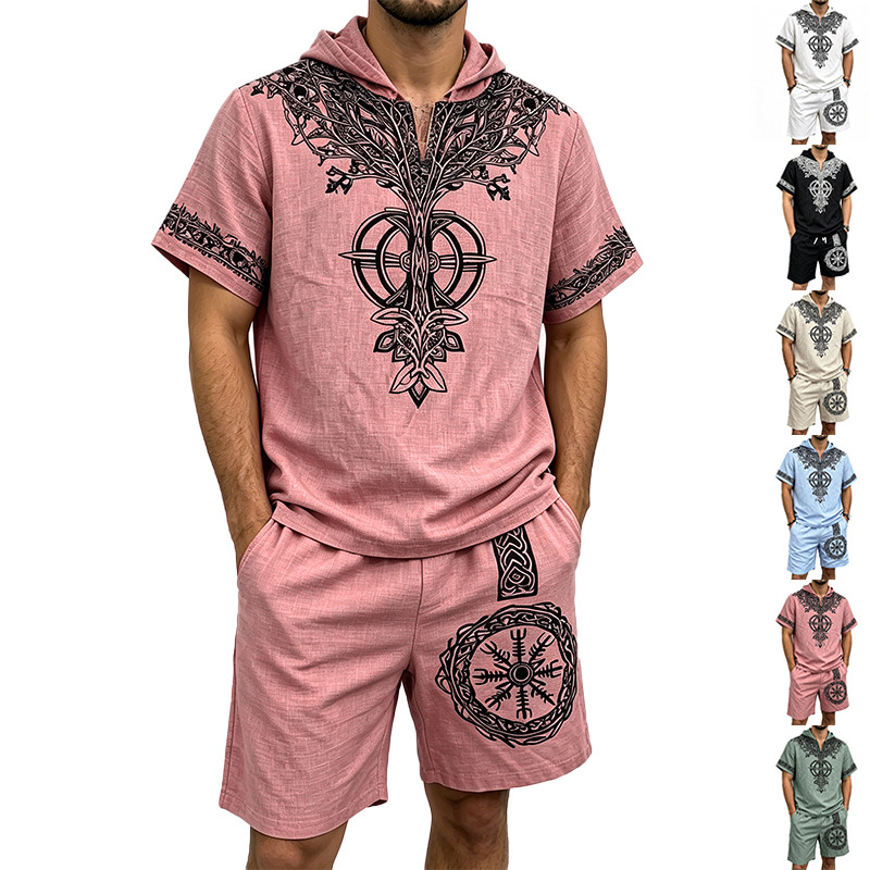 Ensemble d'été 2 pièces pour h - Linen Shorts Men avis et prix