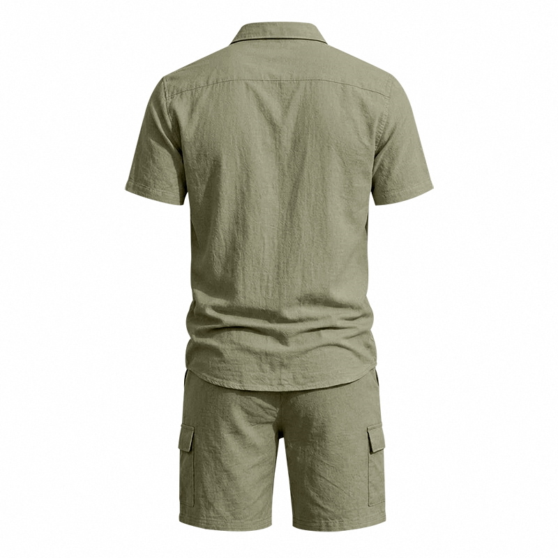 Ensemble deux pièces en lin am - Linen Shorts Men avis et prix
