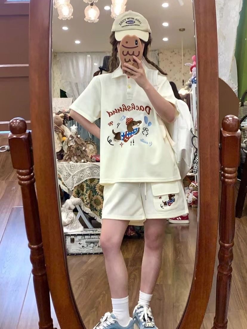 Kawaii broderie chien japon St - Summer Clothing Cartoon avis et prix